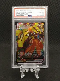 Tapu Koko VMax 2021 Pokemon Battle Styles 051/163 Full Art PSA 10 Gem Mint - Image 1