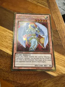 Celestia, Lightsworn Angel PGLD-EN087 1st Edition Gold Rare PL + BONUS - Image 1