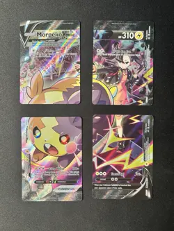 Pokemon Morpeko V-Union 4 Card Set SWSH287 SWSH288 SWSH289 SWSH290 Promo N - Image 1