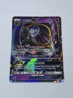 Pokemon Card TCG Lunala GX SM17 Sm Black Star Promo English Holo Card SM17 LP/MP - Image 1