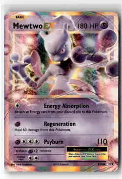 Mewtwo EX ? 52/108 Evolutions Holo Pokemon Card NM - Image 1