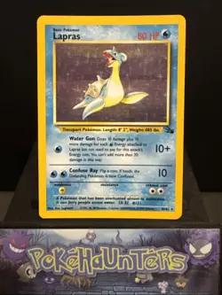Pokemon Card Lapras 10/62 Rare Holo Fossil Set WOTC Light Play 1 - Image 1