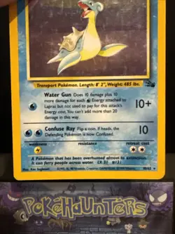 Pokemon Card Lapras 10/62 Rare Holo Fossil Set WOTC Light Play 1 - Image 4
