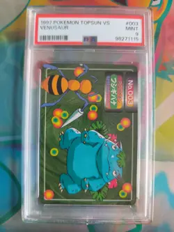 Pokemon Card Topsun VS Anime Venusaur Beedrill 1997 Bisaflor Japanese PSA 9 - Image 2