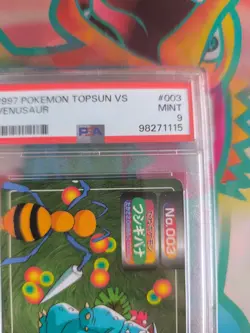 Pokemon Card Topsun VS Anime Venusaur Beedrill 1997 Bisaflor Japanese PSA 9 - Image 4
