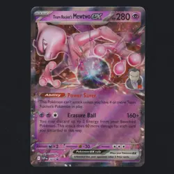 Team Rocket's Mewtwo EX SVP205 Black Star Collection Box Promo Pokemon Card NM🔥 - Image 1
