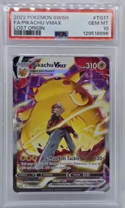PSA 10 Pikachu VMax TG17/TG30 Ultra Rare Pokemon Card - Image 1