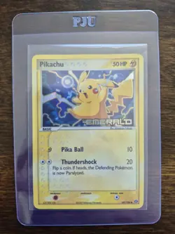 Pokemon Pikachu Card 60/106 Common Reverse Holo EX Emerald - Image 1