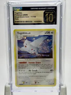 Togekiss Pokemon Card Great Encounters 11/106 Holo Pristine 10 - Image 1