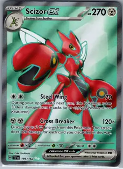Scizor ex 195/162 SV05: Temporal Forces - Pokemon Card - NM - Image 1