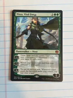 Kaladesh Magic: The Gathering Nissa, Vital Force Magic Card - Image 1