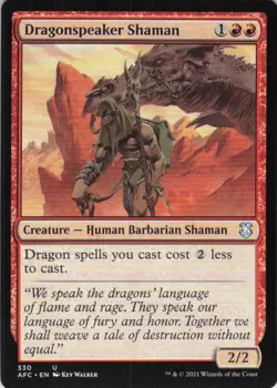 MTG Dragonspeaker Shaman (330) | NM | Adv. Forgotten Realms {AFC} - Image 1