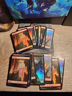20 - Foil Full Art Lands Mountain Mixed Set Magic The Gathering NM/M Random - Image 1