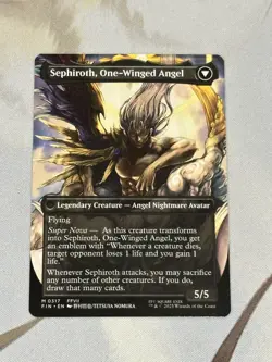 Sephiroth, Fabled SOLDIER Borderless 0317 Mythic Final Fantasy Non-foil MTG FIN - Image 2