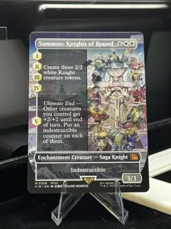 Summon: Knights of Round 0359 (Borderless) (See Desc) MTG:FIN (Imperfect) - Image 1