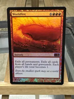 MTG *Worldfire foil* (LP) Core Set 2013 Magic the Gathering - Image 1
