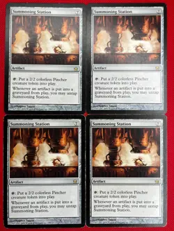 MTG 4X Summoning Station X4 Fifth Dawn Magic - MP/PL - Image 1