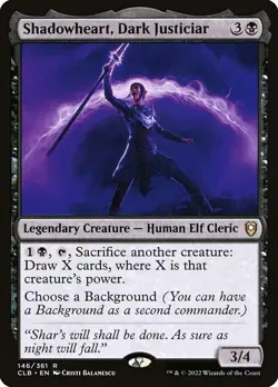 1x Shadowheart, Dark Justiciar NM Eng MTG - Commander Legends Baldur's Gate - Image 1