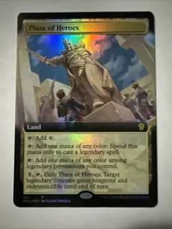 Plaza of Heroes (Extended Art) Dominaria United Foil - Image 1