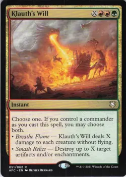 MTG Klauth's Will (51) | NM | Adv. Forgotten Realms {AFC} - Image 1