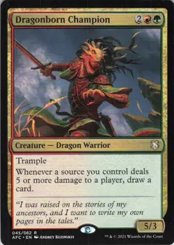 MTG Dragonborn Champion (45) | NM | Adv. Forgotten Realms {AFC} - Image 1