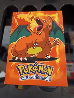Charizard E6/12 Non Holo Topps Pokemon Blue Logo LP+ - Image 1