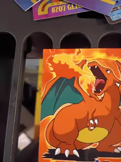Charizard E6/12 Non Holo Topps Pokemon Blue Logo LP+ - Image 4