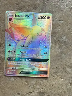 Espeon GX Sun & Moon Base Set 152/149 Pokemon Holo Secret Rare Rainbow - Image 1