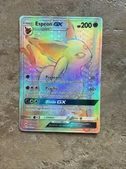 Espeon GX Sun & Moon Base Set 152/149 Pokemon Holo Secret Rare Rainbow - Image 2