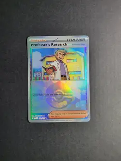 Professor's Research 122/131 Pokemon TCG S&V Prismatic Evolutions Pokeball Holo - Image 2