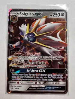 Pokemon TCG Solgaleo GX Sun And Moon Black Star Promo SM16 Holo Promo MINT! - Image 1