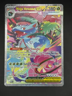 Pokemon TCG - Mega Venusaur EX 177/132 SIR NM Pack Fresh Mega Evolutions - Image 1