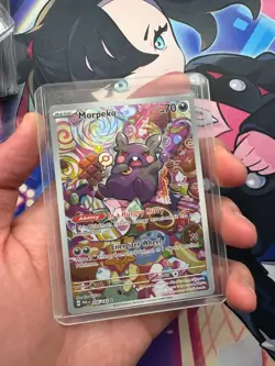 Pokemon TCG Morpeko 206/182 Paradox Rift Full Art Illustration Rare Holo - Image 5