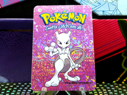 Pokemon Nintendo Vending Prism Holo Vintage Sticker #150 MEWTWO rare - Image 1