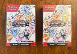 LOT OF 2 - Pokemon TCG Prismatic Evolutions Booster Bundle - FACTORY SEALED - Image 1