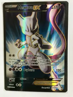 Mewtwo EX FULL ART ULTRA RARE 157/162 Pokemon TCG XY Breakthrough Holo NM - Image 1