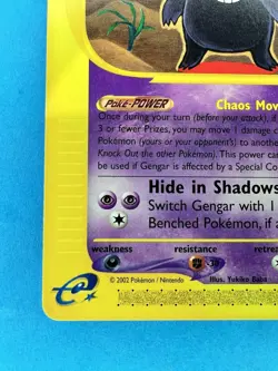Pokemon TCG Gengar 48/165 Expedition 2002 Non Holo Regular 48/165 - Image 4