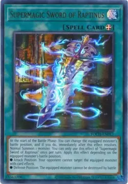 1x (NM) Supermagic Sword of Raptinus - TOCH-EN017 - Ultra Rare - Unlimited Editi - Image 1