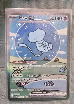 Pokemon Mew EX TCG Shiny Bubble Mew Card Paldean Fates Sir NM 232/091 - Image 1
