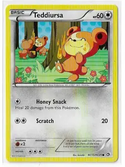 Pokemon Card - Black & White Legendary Treasures RC15/RC25 - TEDDIURSA (c) - NM - Image 1