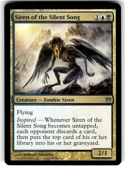 MTG Magic The Gathering Card Siren of the Silent Song Creature Zombie NM - Image 1