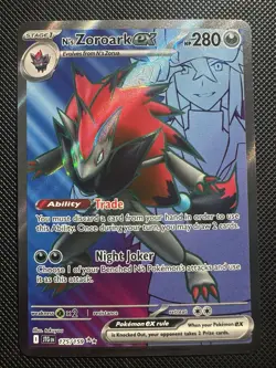 Pokemon TCG N's Zoroark EX Holo Ultra Rare Card 175/159 Sv09: Journey Together - Image 1