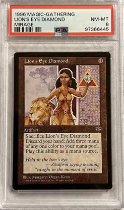 Magic the Gathering MTG Mirage Lion's Eye Diamond PSA 8 - Image 1