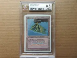 Volcanic Island BGS 8.5 NM-MT+ [Revised Edition] Mtg Magic Free Priority Mail! - Image 1