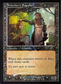 Stitcher's Supplier (Retro Frame) Foil P Secret Lair Drop Series 853 NM - Image 1