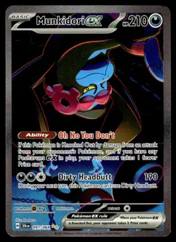 2024 Pokemon Scarlet & Violet - Shrouded Fable 091/064 Munkidori ex Near Mi - Image 1