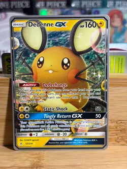 DEDENNE GX 57/214 Unbroken Bonds Sun&Moon World Championship Deck Pokemon TCG NM - Image 1
