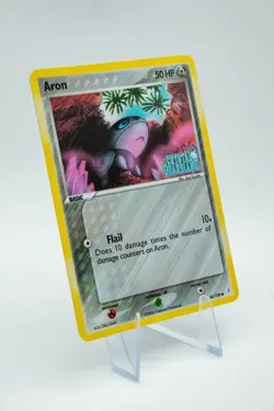 2006 Pokemon EX Crystal Guardians Aron Reverse Holo #44/100 LP Light Play - Image 4