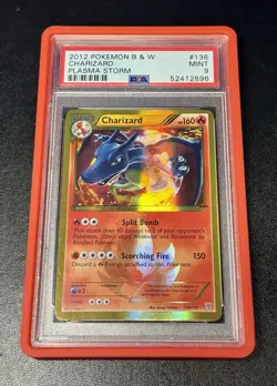 Pokemon PSA 9 Charizard 136/135 Plasma Storm Secret - Image 1