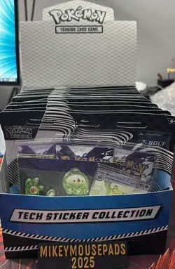 (Lot o 12) Pokemon TCG Scarlet Violet Black Bolt Tech Sticker Collection Pokemon - Image 1
